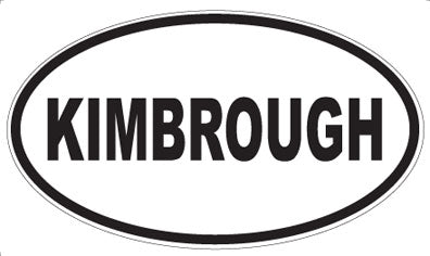 KIMBROUGH - Oval Magnet