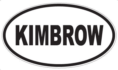 KIMBROW - Oval Magnet