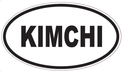 KIMCHI - Oval Sticker