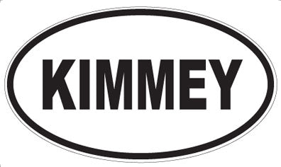 KIMMEY - Oval Magnet