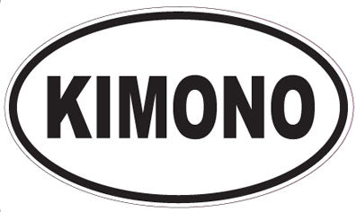 KIMONO - Oval Sticker