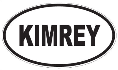 KIMREY - Oval Magnet