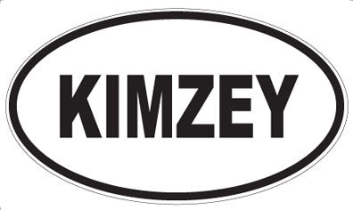 KIMZEY - Oval Magnet