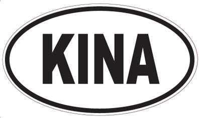 KINA - Oval Sticker