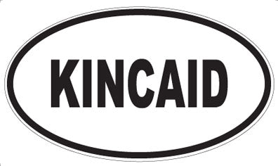 KINCAID - Oval Magnet