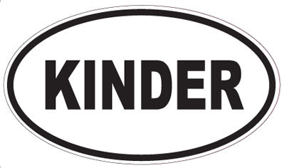 KINDER - Oval Sticker