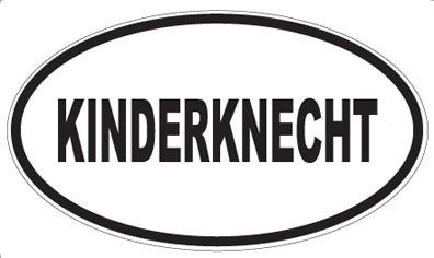 KINDERKNECHT - Oval Magnet