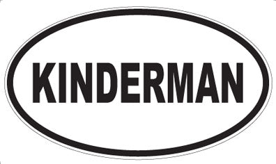 KINDERMAN - Oval Magnet