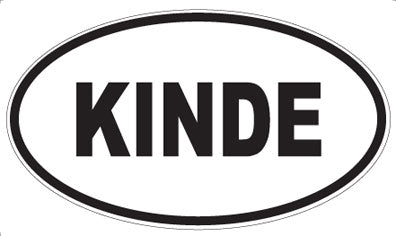 KINDE - Oval Magnet