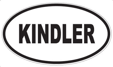 KINDLER - Oval Magnet