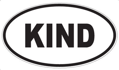 KIND - Oval Magnet