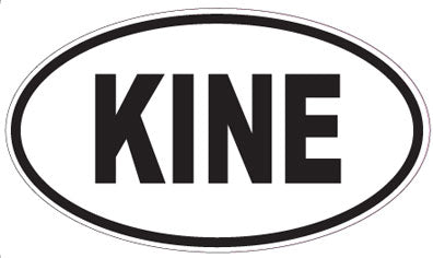 KINE - Oval Sticker