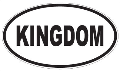 KINGDOM - Oval Magnet