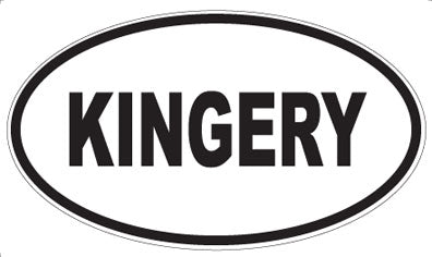 KINGERY - Oval Magnet