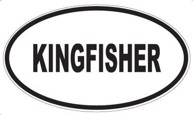 KINGFISHER - Oval Magnet