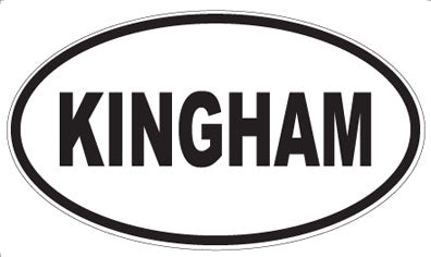 KINGHAM - Oval Magnet