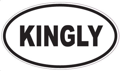 KINGLY - Oval Sticker