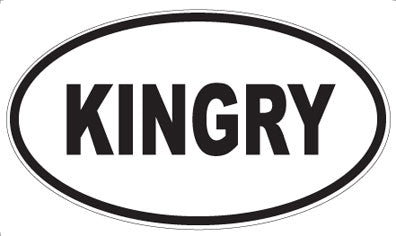 KINGRY - Oval Magnet