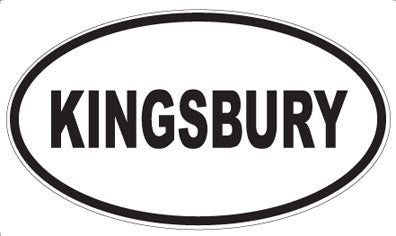 KINGSBURY - Oval Magnet