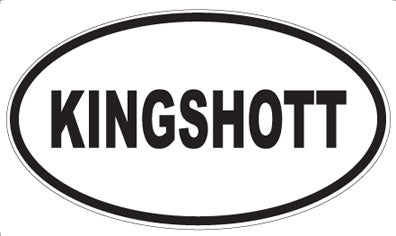 KINGSHOTT - Oval Magnet