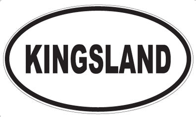KINGSLAND - Oval Magnet