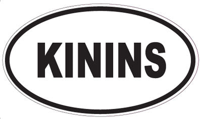 KININS - Oval Sticker