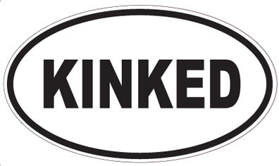 KINKED - Oval Sticker
