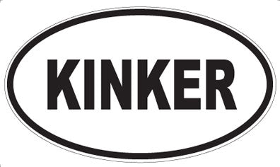 KINKER - Oval Magnet