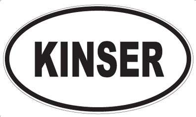 KINSER - Oval Magnet
