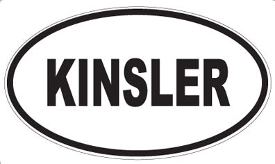 KINSLER - Oval Magnet
