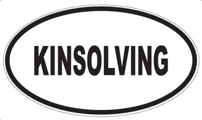 KINSOLVING - Oval Magnet