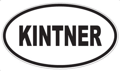 KINTNER - Oval Magnet