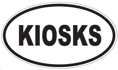 KIOSKS - Oval Sticker