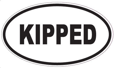 KIPPED - Oval Sticker