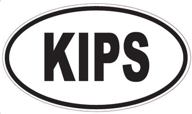 KIPS - Oval Sticker