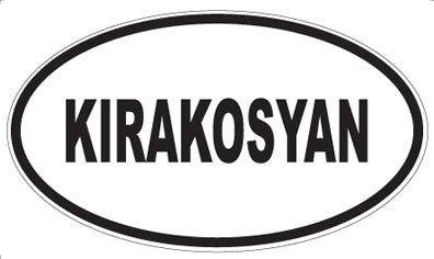 KIRAKOSYAN - Oval Magnet