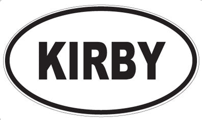 KIRBY - Oval Magnet