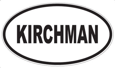 KIRCHMAN - Oval Magnet