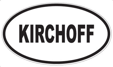 KIRCHOFF - Oval Magnet
