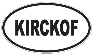 KIRCKOF - Oval Magnet