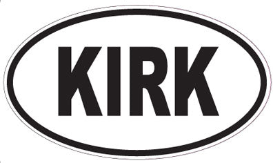 KIRK - Oval Sticker