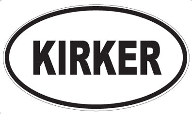 KIRKER - Oval Magnet