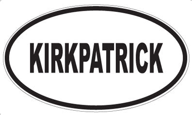 KIRKPATRICK - Oval Magnet