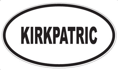 KIRKPATRIC - Oval Magnet