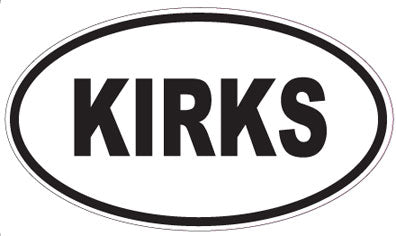 KIRKS - Oval Magnet