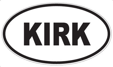 KIRK - Oval Magnet