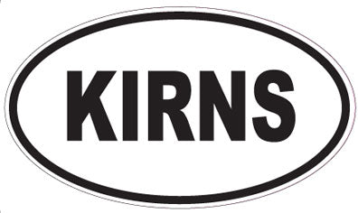 KIRNS - Oval Sticker