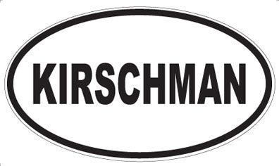 KIRSCHMAN - Oval Magnet