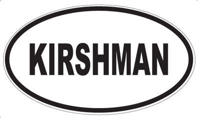 KIRSHMAN - Oval Magnet