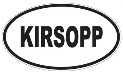 KIRSOPP - Oval Magnet